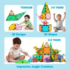 JOYFY 50Pcs Magnetic Building Tiles