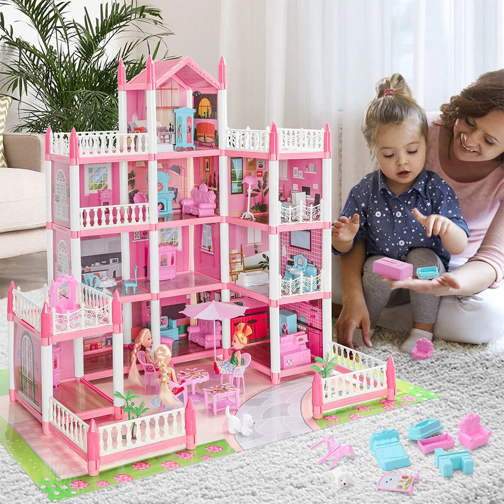 Pretend-Play DIY Dollhouse Kit