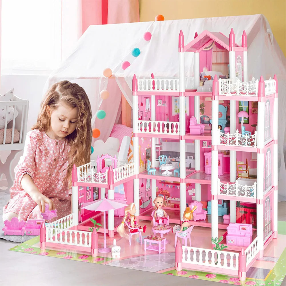 Pretend-Play DIY Dollhouse Kit