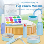 Girls pretend play children's makeup