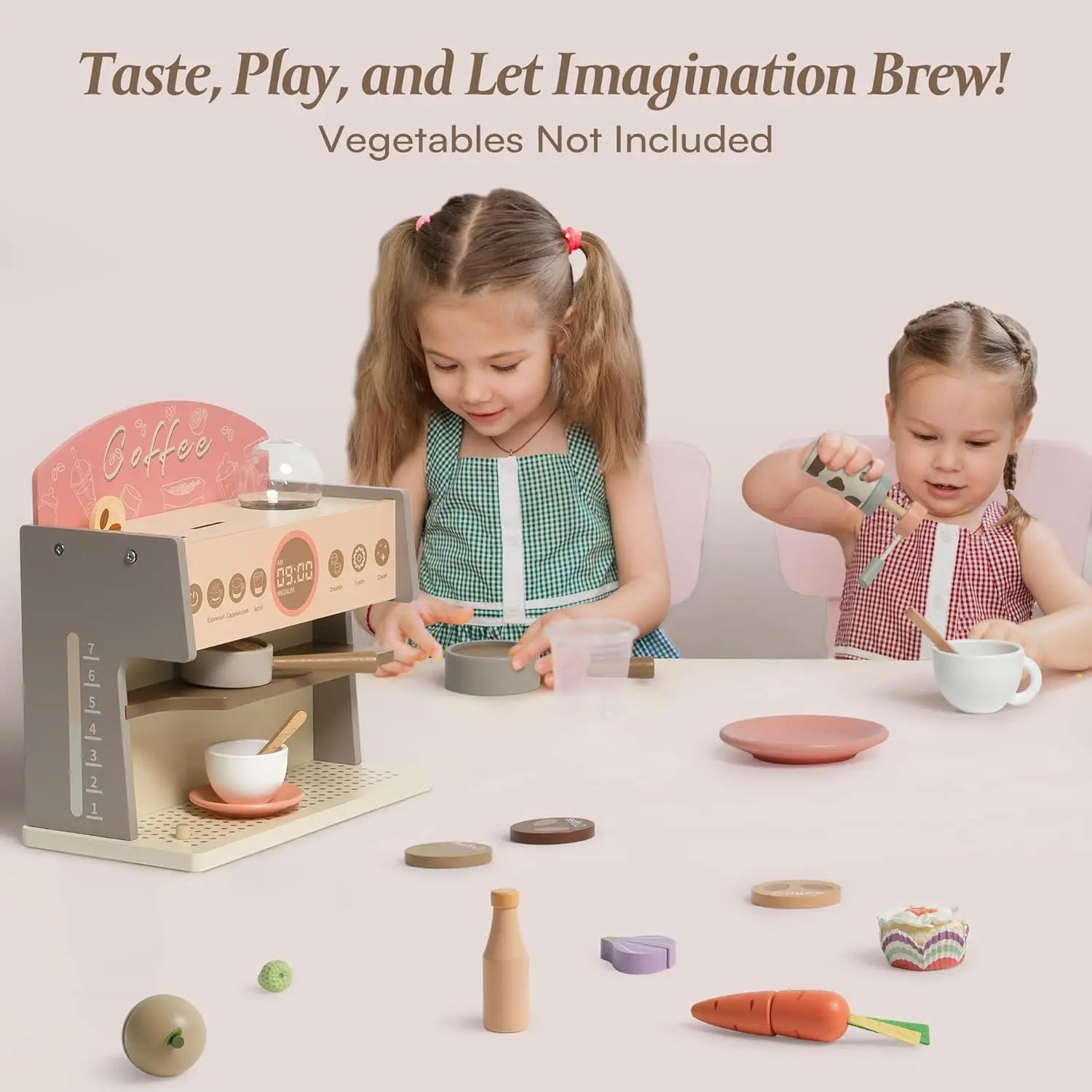 Robotime Robud Kids Coffee Maker Wooden Toy