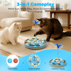 Interactive Cat Puzzle Toy with Track Balls