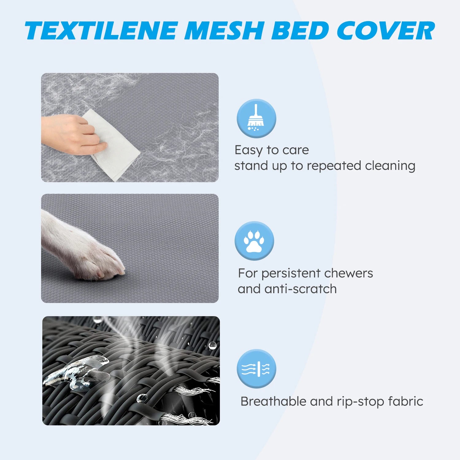 Cooling Raised Pet Cot with Chew Proof Material