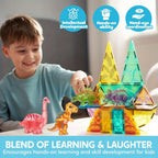 JOYFY 50Pcs Magnetic Building Tiles