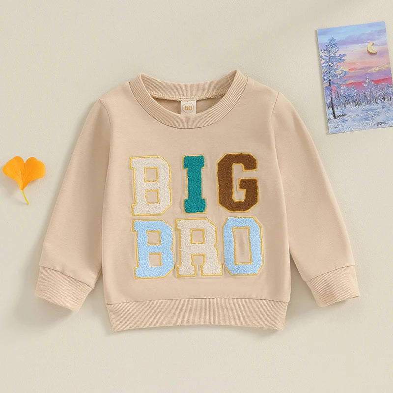 6M-4Y Toddler Baby Boy Big Brother Sweatshirt