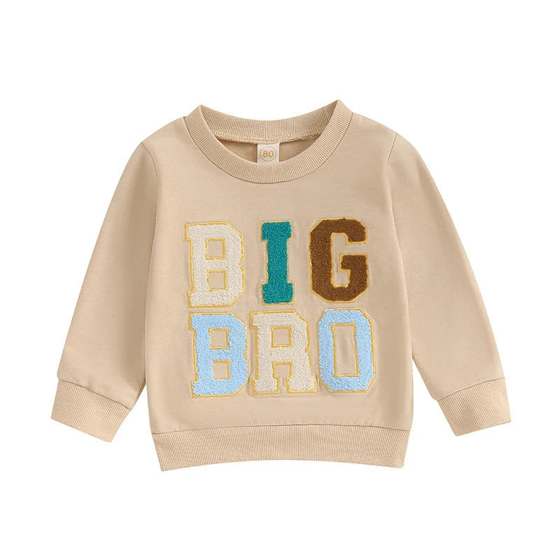 6M-4Y Toddler Baby Boy Big Brother Sweatshirt
