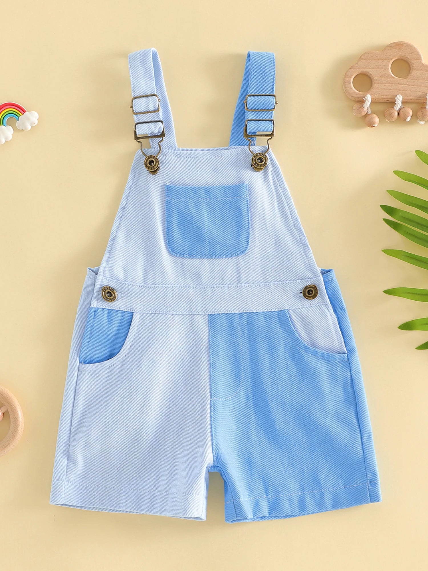 Children s Unisex Denim Overall Shorts