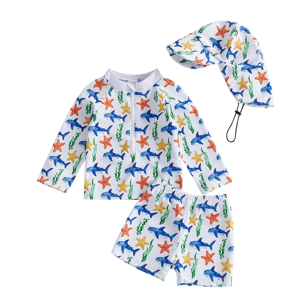 Infant Boy Rash Guard Swimwear Set
