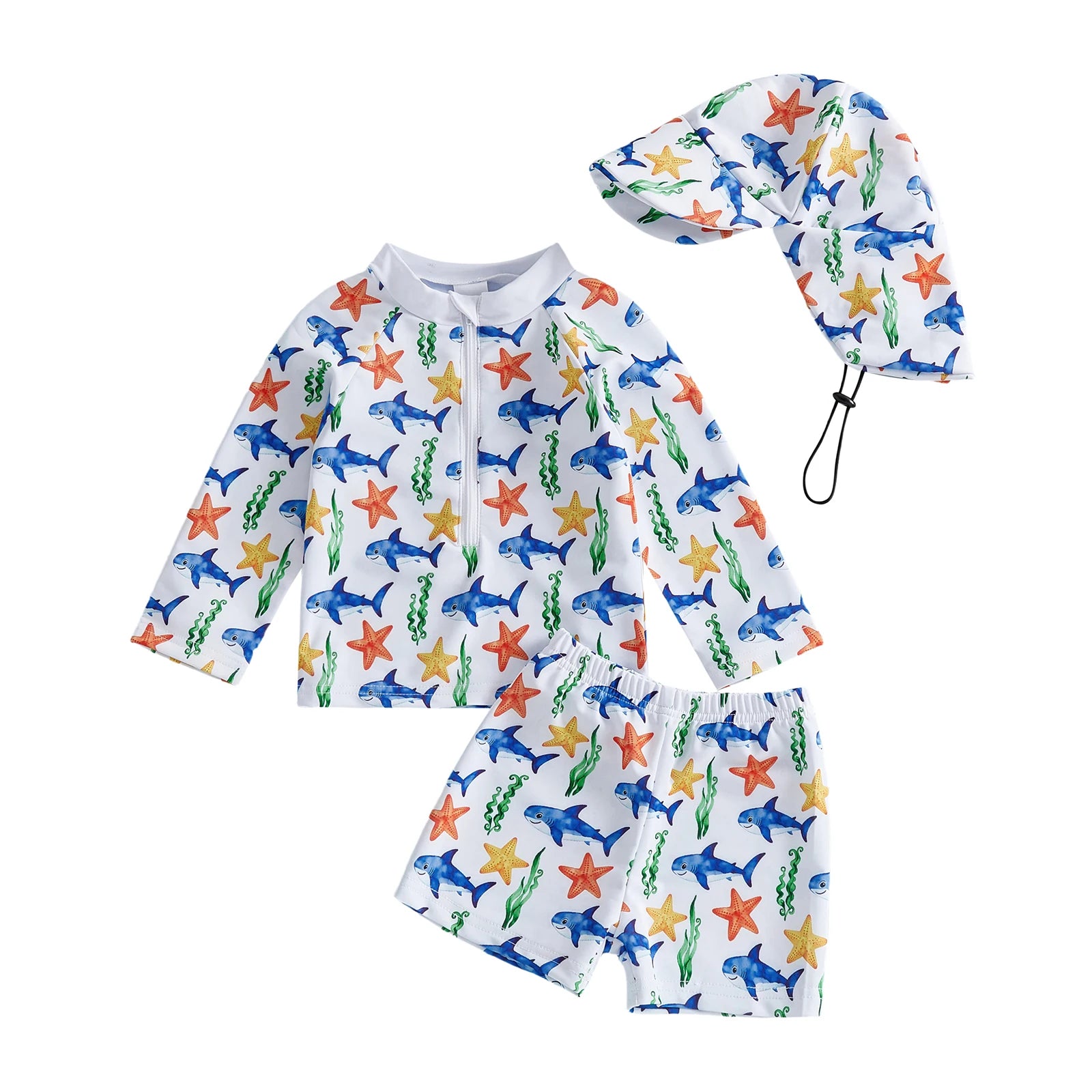 Infant Boy Rash Guard Swimwear Set