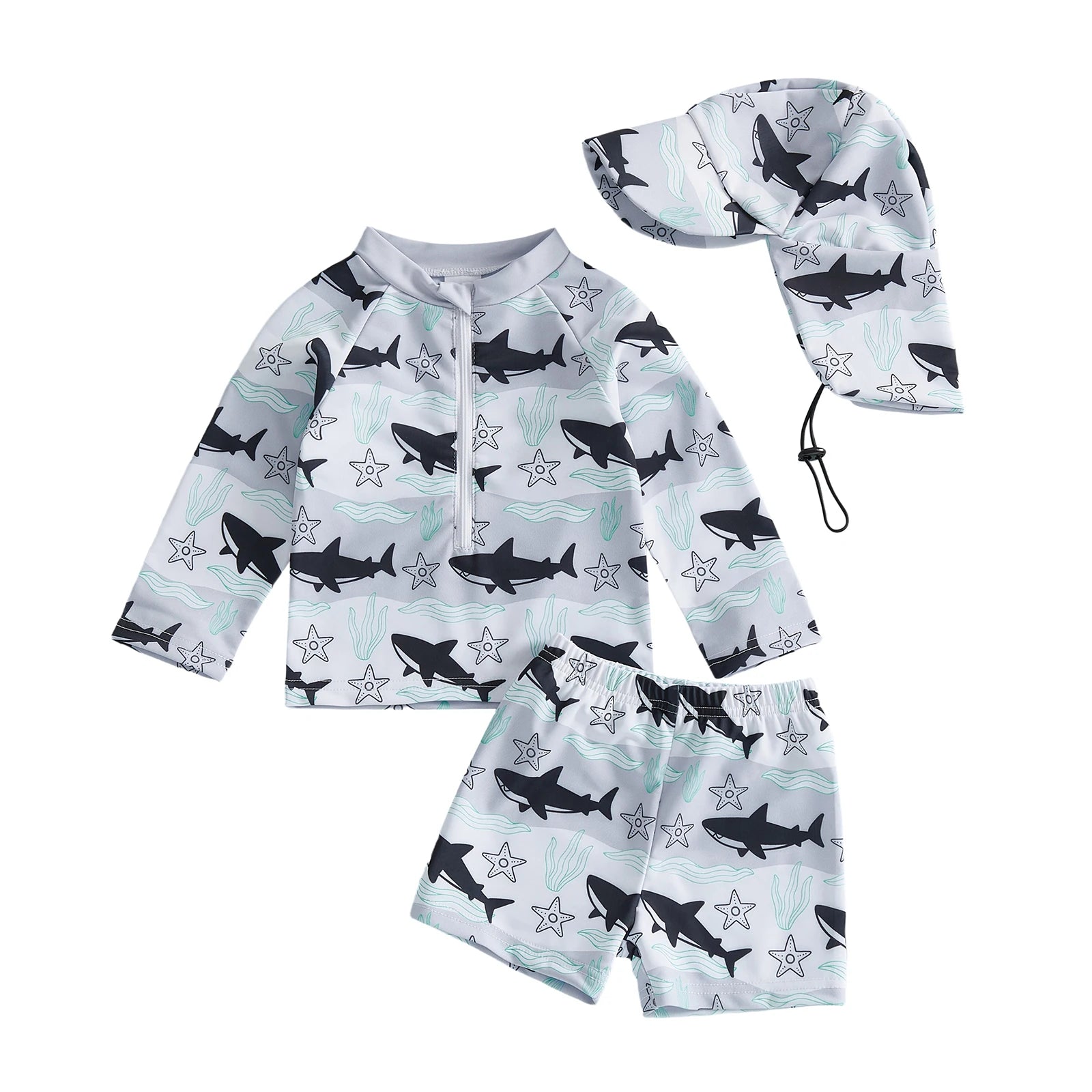 Infant Boy Rash Guard Swimwear Set