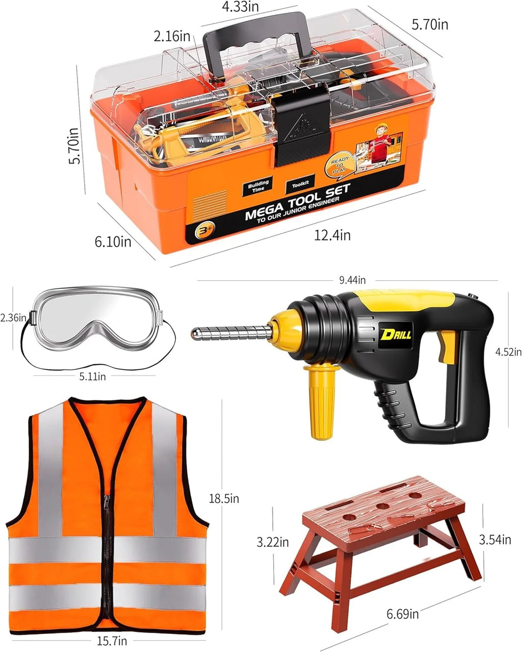45PCS Play Repair Tool Set
