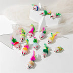 Pet Cat Toys Rabbit Fur False Mouse
