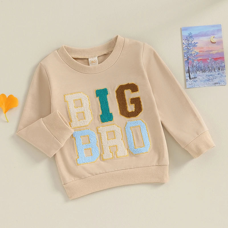 6M-4Y Toddler Baby Boy Big Brother Sweatshirt