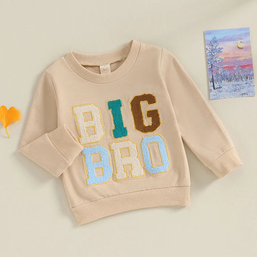 6M-4Y Toddler Baby Boy Big Brother Sweatshirt