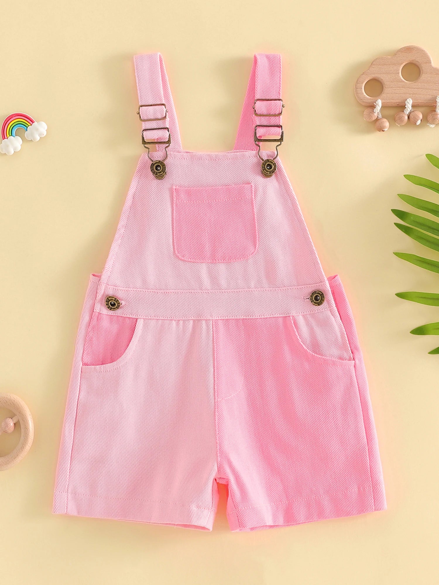 Children s Unisex Denim Overall Shorts