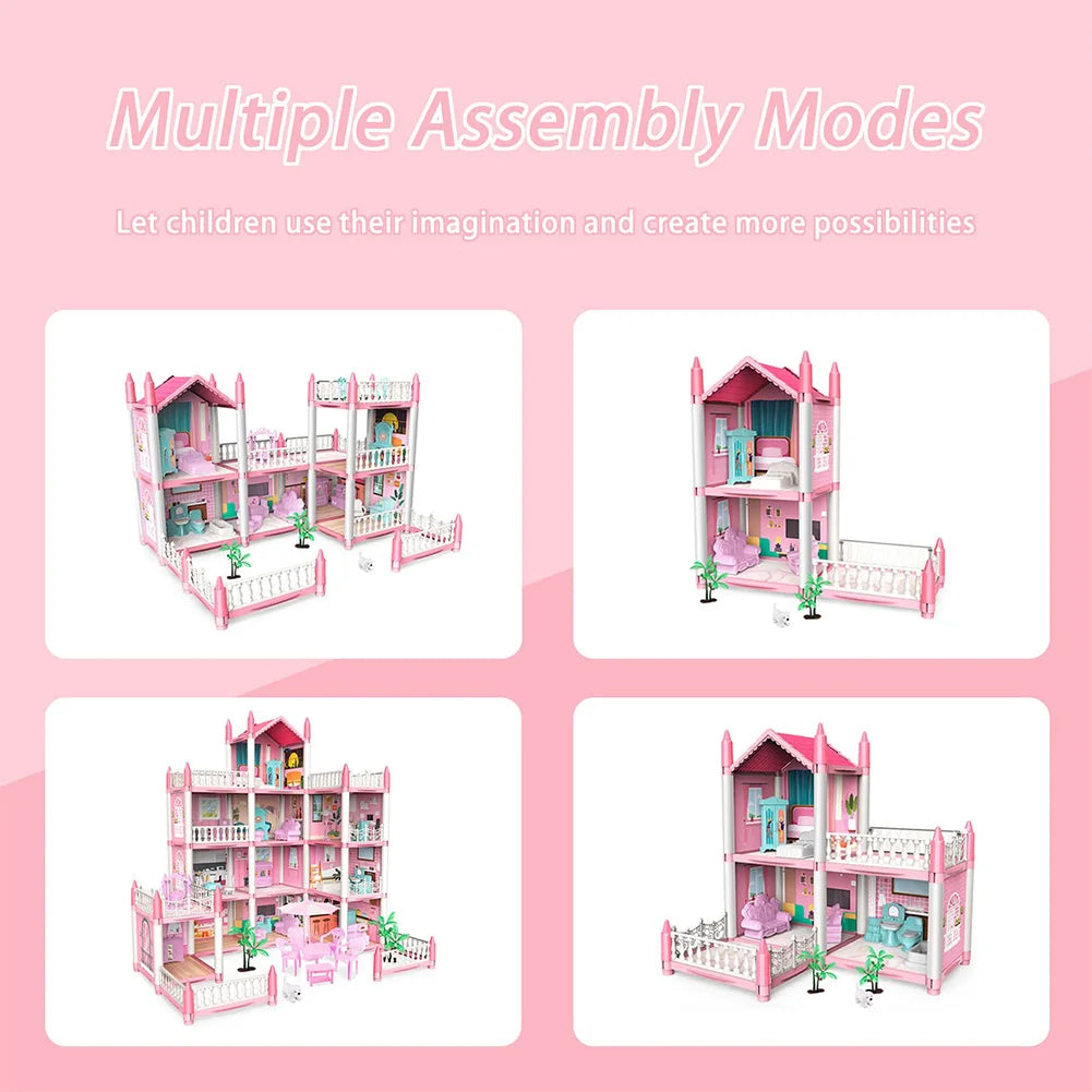 Pretend-Play DIY Dollhouse Kit