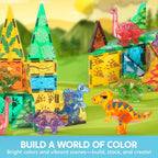 JOYFY 50Pcs Magnetic Building Tiles