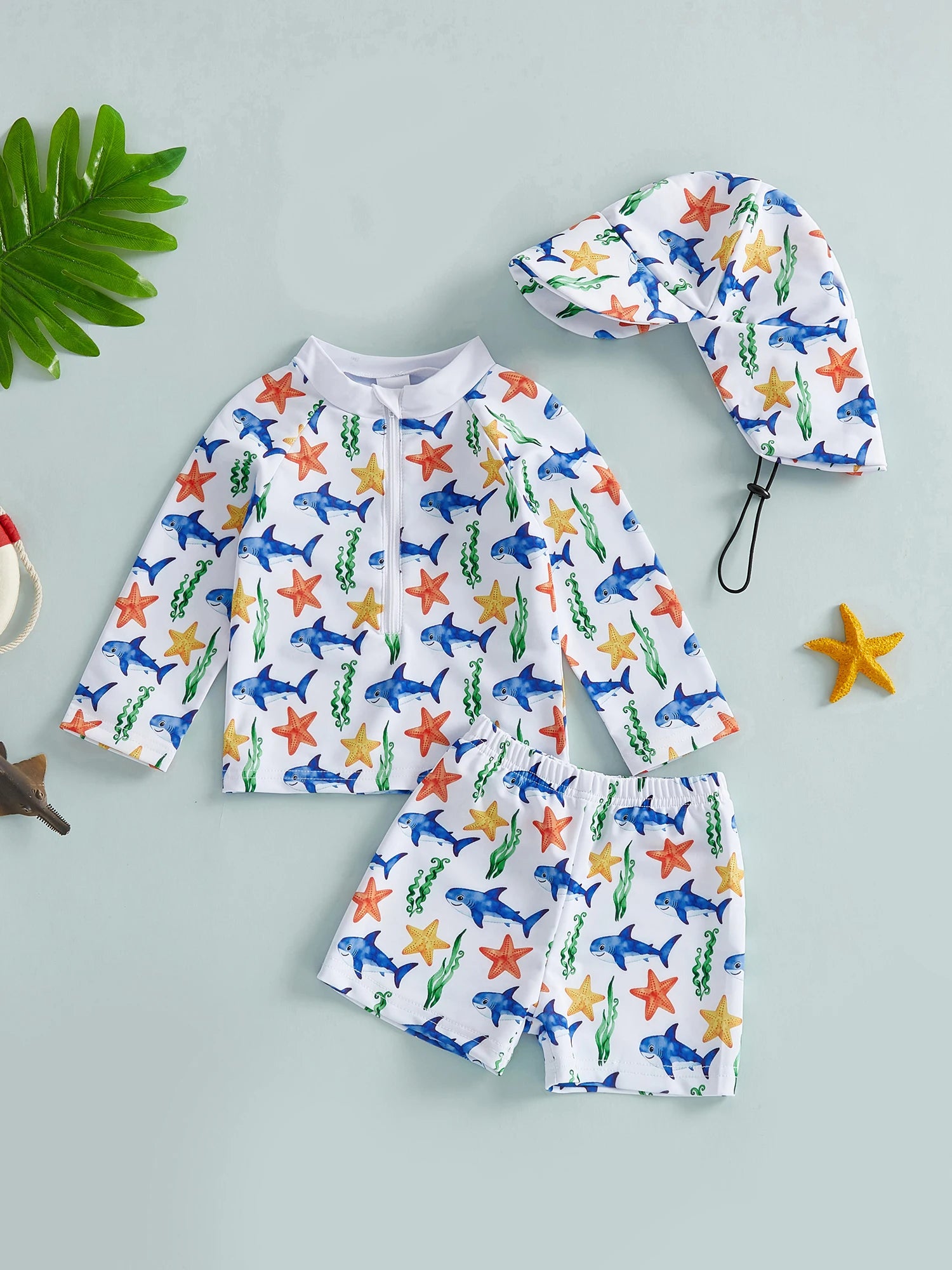 Infant Boy Rash Guard Swimwear Set