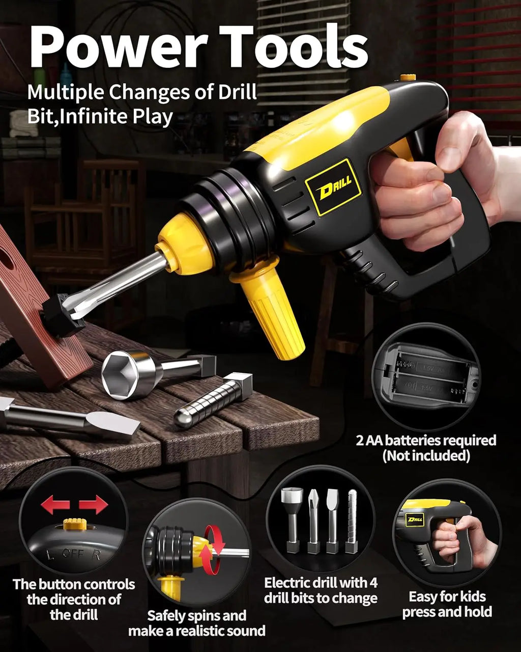 45PCS Play Repair Tool Set