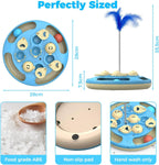 Interactive Cat Puzzle Toy with Track Balls