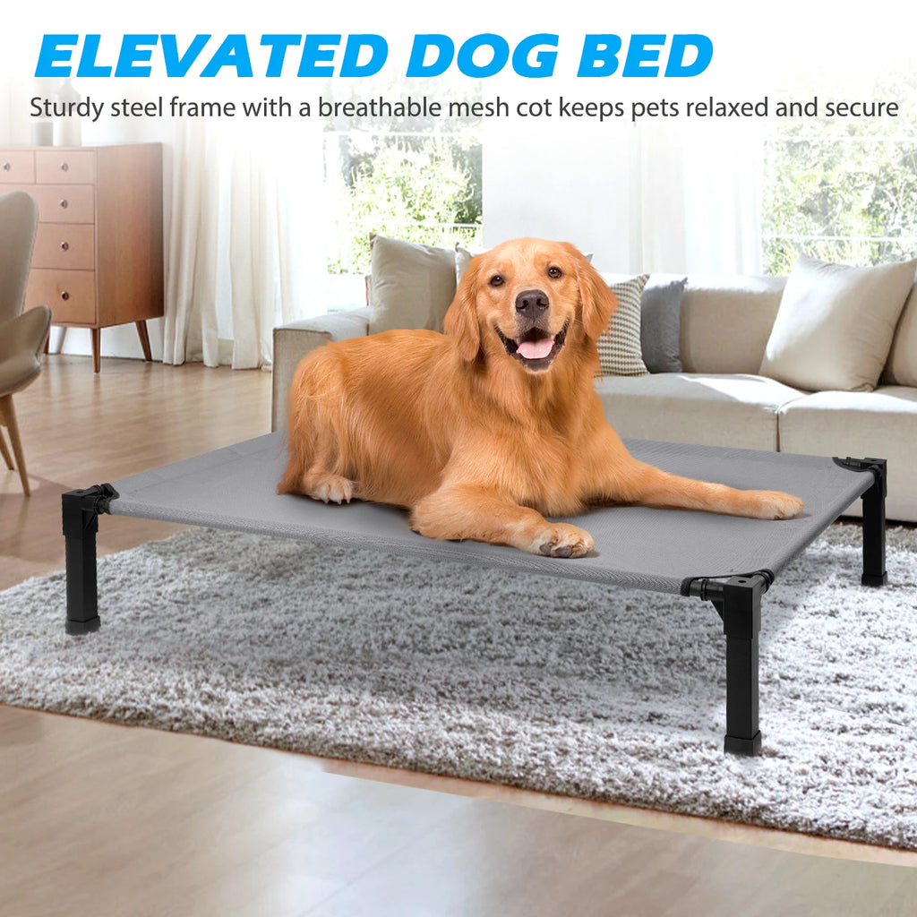 Cooling Raised Pet Cot with Chew Proof Material