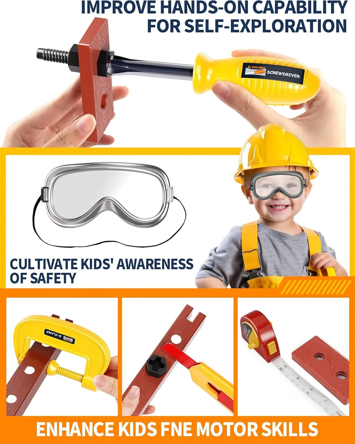 45PCS Play Repair Tool Set
