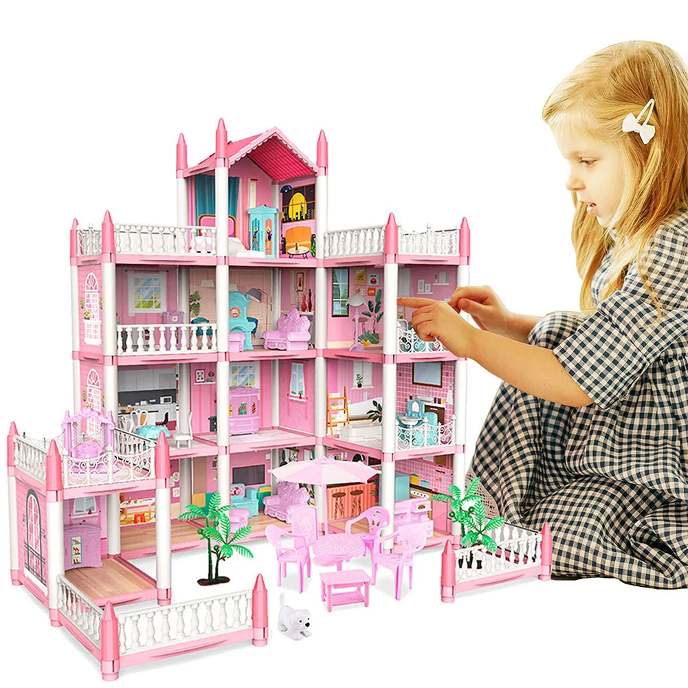 Pretend-Play DIY Dollhouse Kit