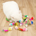 Pet Cat Toys Rabbit Fur False Mouse