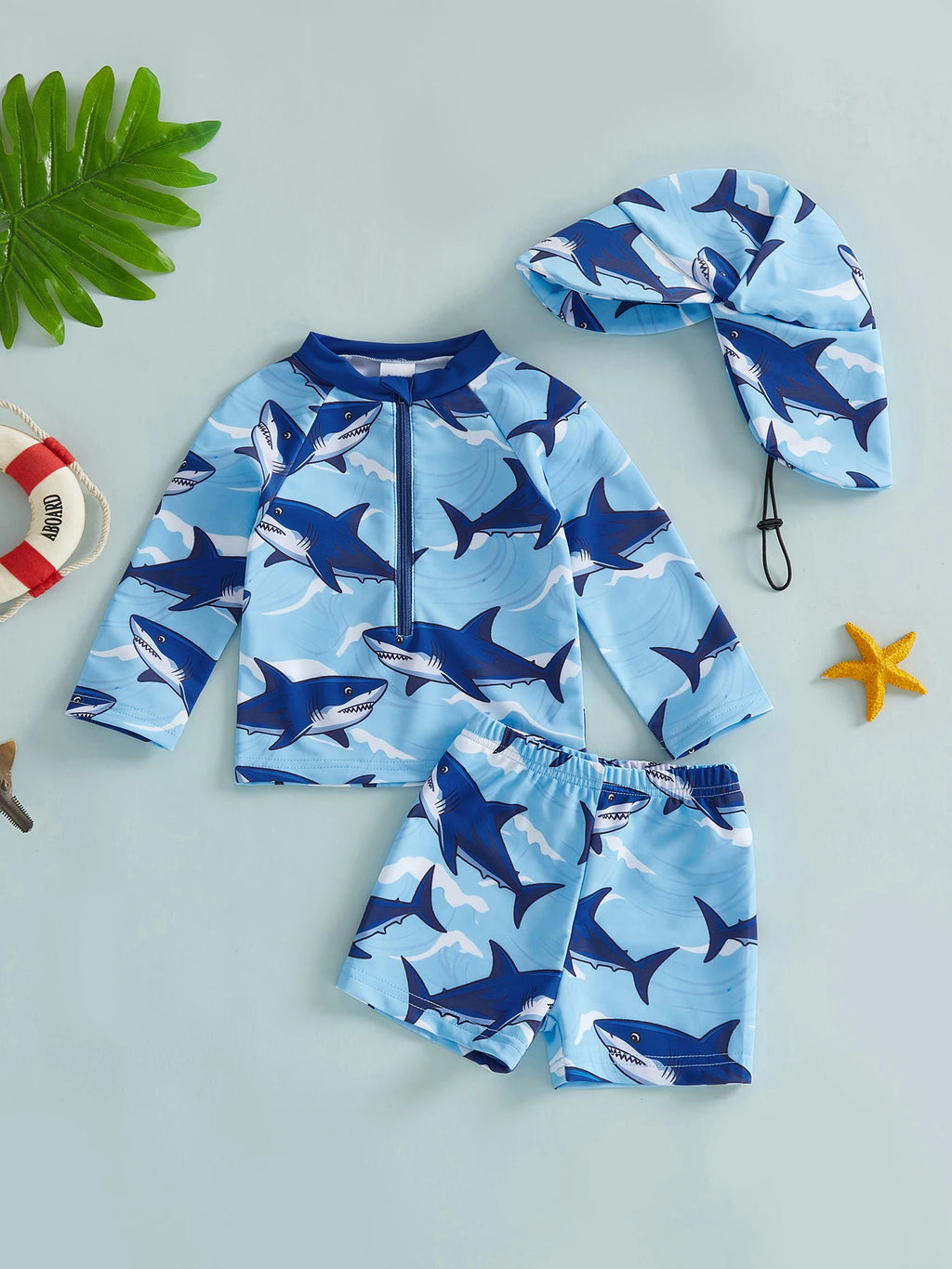 Infant Boy Rash Guard Swimwear Set