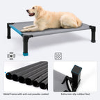 Cooling Raised Pet Cot with Chew Proof Material