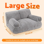 Orthopedic Pet Couch with Bolstered Edges